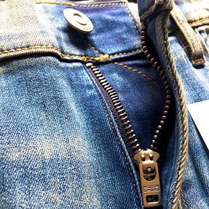 Hudson Los Angeles Zack Skinny Mid Rise Jeans in Olympus Men's Size W34/32L